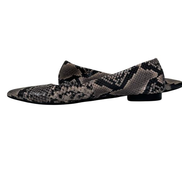 Frye Sienna Snakeskin Ballet Flat Women's 9 Pointed Toe Sophisticated Career - Picture 5 of 11